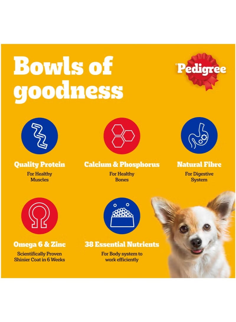 Pedigree Small Breed Beef Lamb And Vegetables Dry Dog Food Adult 1.5kg - Image 3